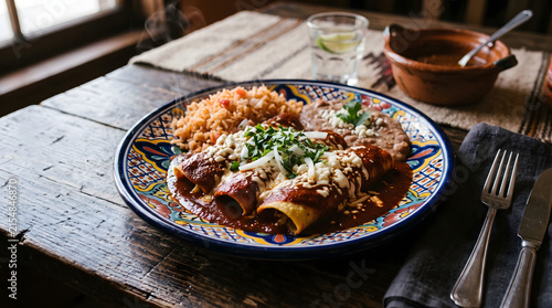 Authentic Mexican Enchiladas Rojas Cinco de Mayo
