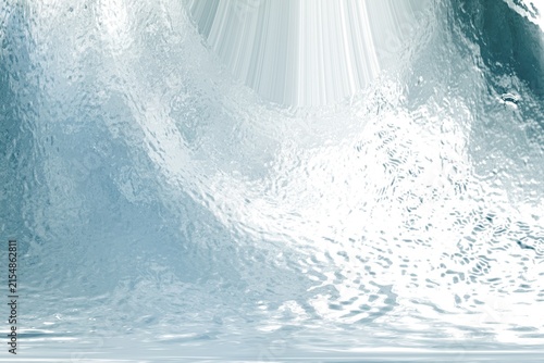 Abstract Light Blue Water Ripple Surface Texture Close Up