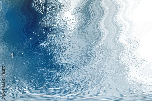 Abstract Blue Water Splash Wave Pattern Background