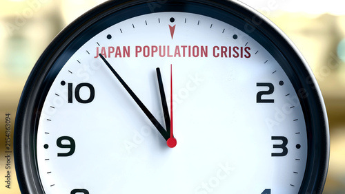 Cuadro en lienzo Japan Population Crisis that is going to happen soon, it is imminent