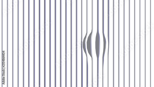 Canvastavla Blue vertical lines on transparent background forming a unique distorted pattern for graphics
