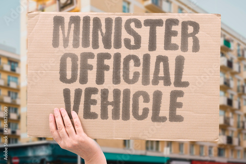 Fotografie "Minister Official Vehicle" A minister's official vehicle is involved in a minor accident