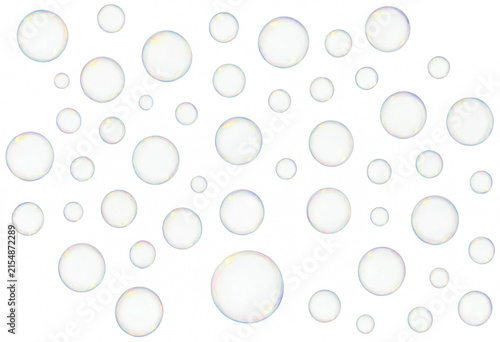 Clear Soap Bubbles Pattern Copy Space – Fresh Airy Aesthetic