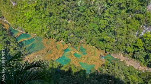 Semuc Champey Guatemala from the mirador look out 