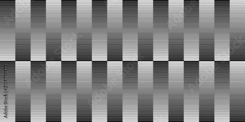 Quadro su tela Black stripe halftone gradient texture