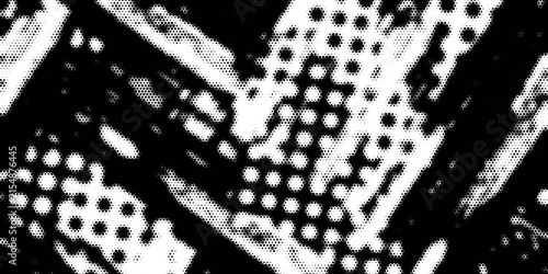 Abstract retro grunge seamless pattern. Urban art texture with paint splashes, chaotic shapes, lines, dots, patches. Sports graffiti style vector background