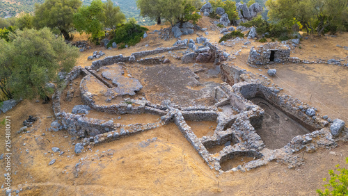 paisaje con dron
