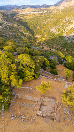 paisaje con dron
