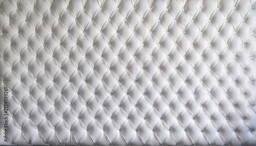 white tufted leather upholstery background