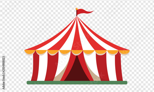 vector circus tent carnival festival illustration