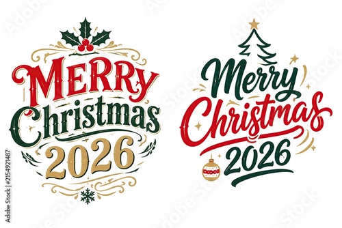 merry christmas lettering