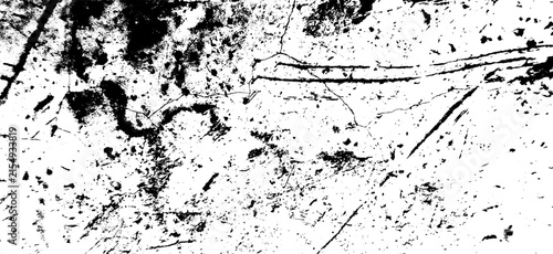 High Contrast Black and White Distressed Wall Scratches and Dirt Grain Texture Background