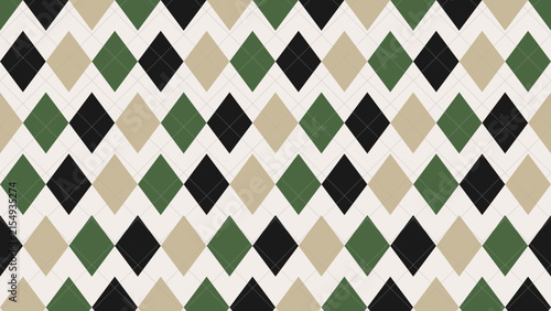 Фотография Seamless argyle diamond lattice texture