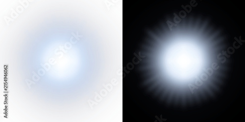 A pair of glowing starbursts with radiating light trails is presented on transparent background starburst stars radiance luminescence glow shimmer sparkle celestial astral illumination