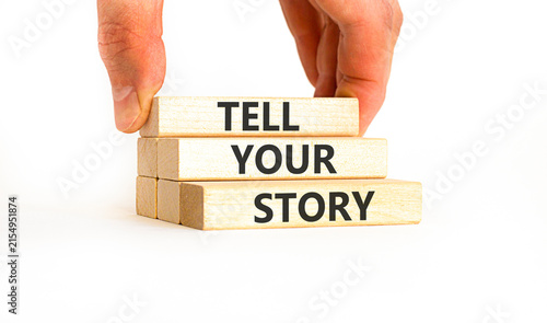 Картината върху платно Tell your story symbol