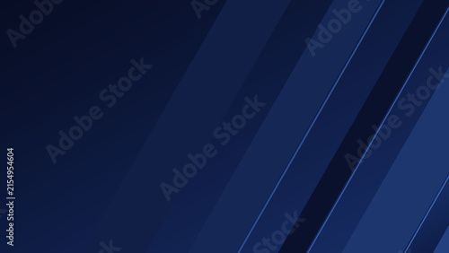 Dark indigo blue background with bold diagonal angular panels and thin light lines with copy space on the left
