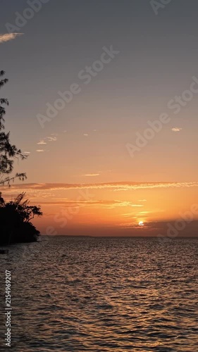 sunset over the sea