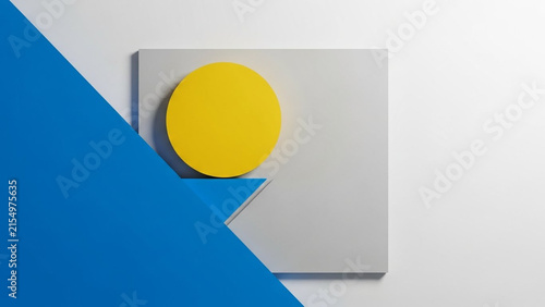 blue and yellow wall