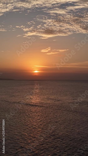 sunset over the sea