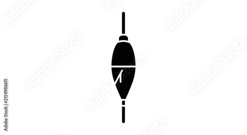 Vector illustration of fishing float icon, simple style on a transparent background