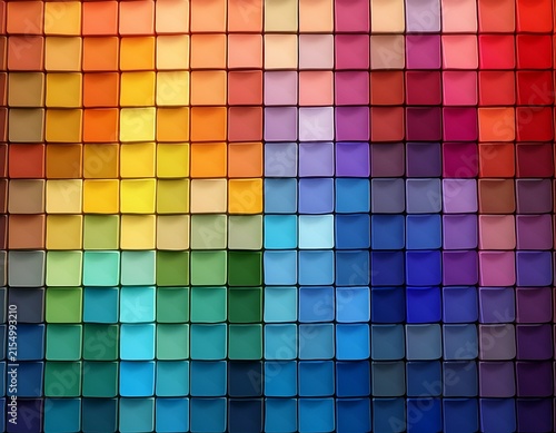 grid of assorted color squares swatches arranged in orderly rows and columns color palette selection design choices
