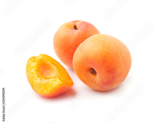 Apricots with slick apricot fruits