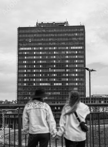 фотографія Building with the text TILLIT which means TRUST in Norwegian