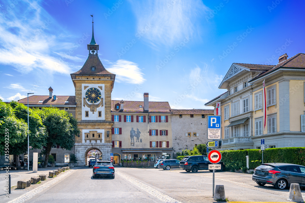 Fototapeta premium Altstadt, Murten, Schweiz 