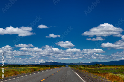 Rural landscapes along highway 97 in southeastern Oregon, United States