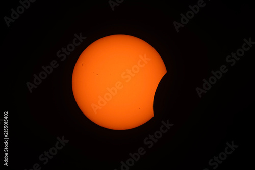 Cuadro en lienzo Partial Solar Eclipse Over the Netherlands