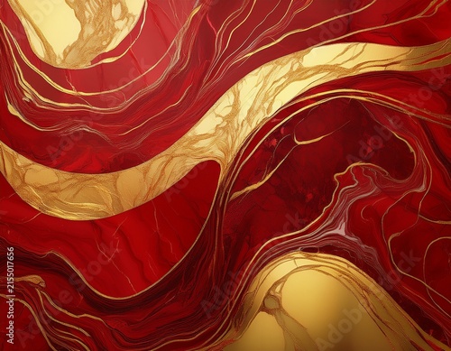 abstract red and gold marble texture background