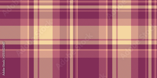 A traditional tartan plaid pattern with a balanced check structure and pink and red tones. The seamless textile background recreates a woven fabric look with a natural decorative character.