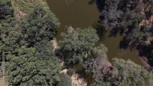 flying over a river