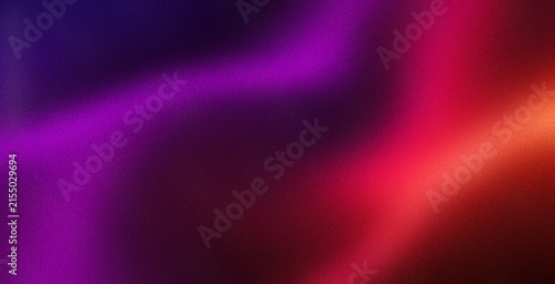 Foto Abstract red purple dark colors gradient background, blurred wave on black grain