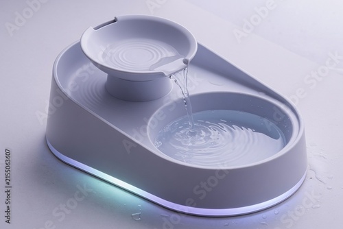 Pet water fountain bowl modern soft