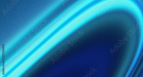 Abstract blue cyan neon light trails glowing curved lines dark grainy gradient background, futuristic technology wallpaper, wave motion, modern backdrop