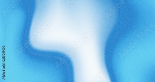 Abstract blue wavy gradient background with glowing white center, soft light, grain texture, backdrop, banner design