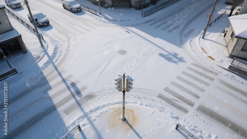 snow covered street