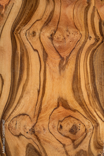 Close-up of Natural Wood Grain with Swirling Details