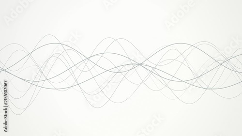Sinusoidal wave lines oscillate and ripple horizontally