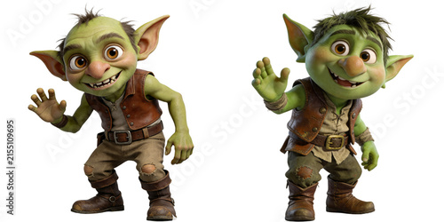Obraz na płótnie ゴブリン 妖精 モンスター キャラクター