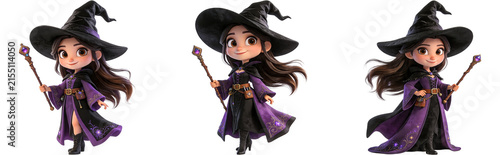 Naklejka 魔女 魔術師 人 女