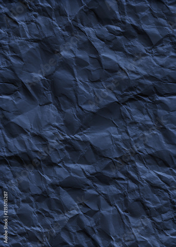 Foto Abstract black crumpled paper texture with deep folds and rough surface, dark grunge background for posters, branding, packaging, overlays and creative design