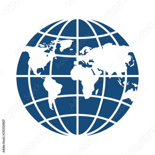 Global Communication Network Symbol Represents Worldwide Connectivity and International Business Expansion Demonstrating a United Planet with Continents Depicted Through Geographic Lines Across