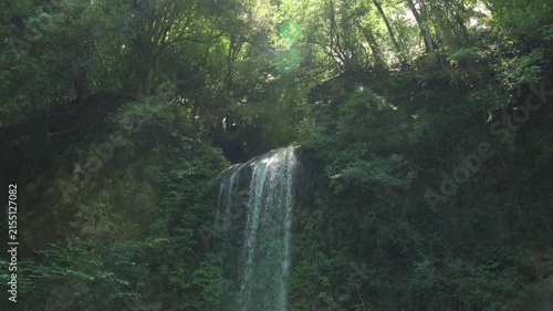 Yuhi no Taki waterfall in the morning, Kanagawa