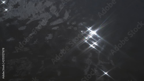 Sunlight reflecting on the water surface of a lake, Yamanashi