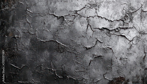 dark weathered cracked plaster wall with peeling paint, rust stains and gritty moody texture