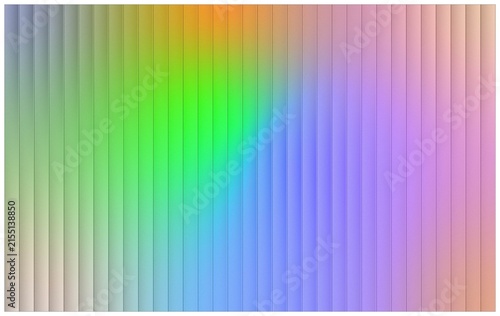 Abstract geometric background with vertical stripes and faded green and purple color gradient