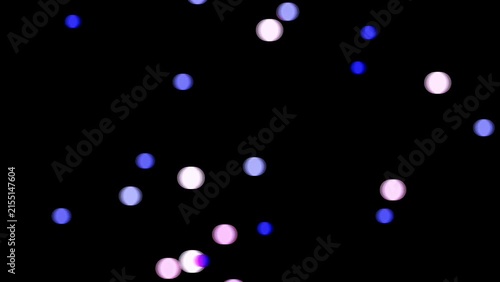 Circular bokeh particle background video