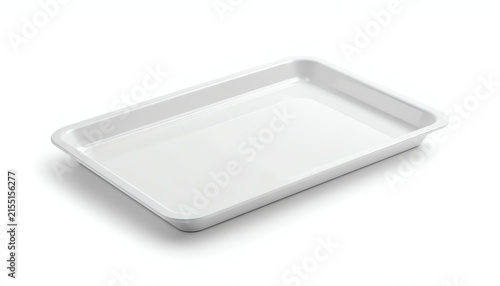Blank plastic tray for food